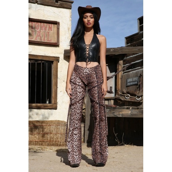 I.AM.GIA Pants - I AM GIA sypnosis leopard print pants